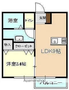 おおさきハイツ【1階】の間取り